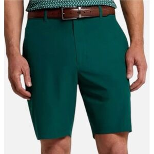 Walter Hagen Golf Shorts Moisture Wicking Stretch Flat Front Mens 30 Green‎ P11
